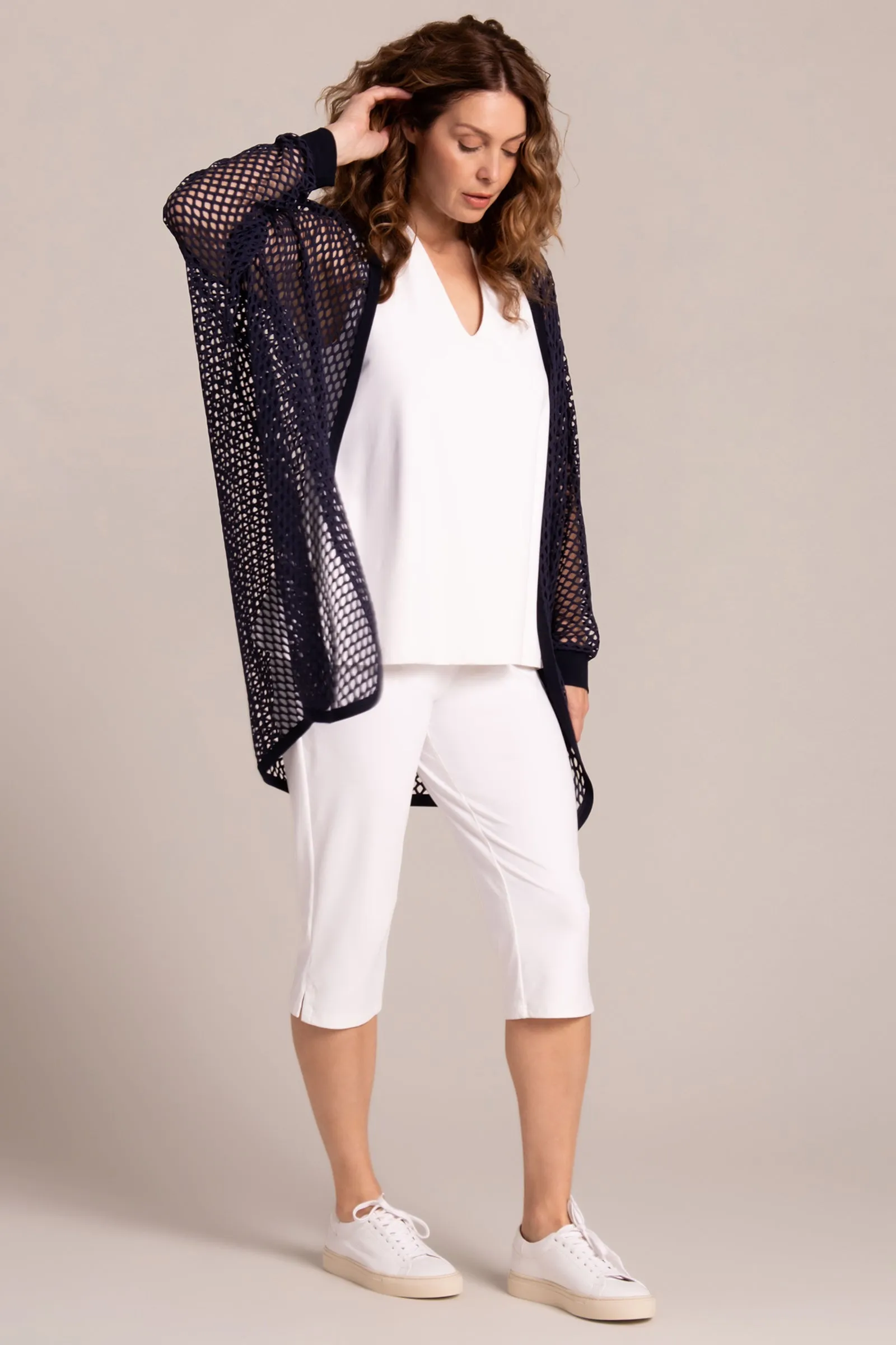 Honeycomb Great Cardigan | Navy