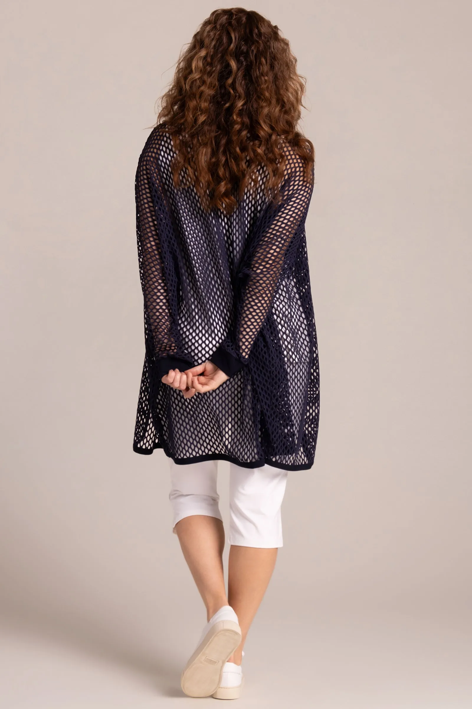 Honeycomb Great Cardigan | Navy