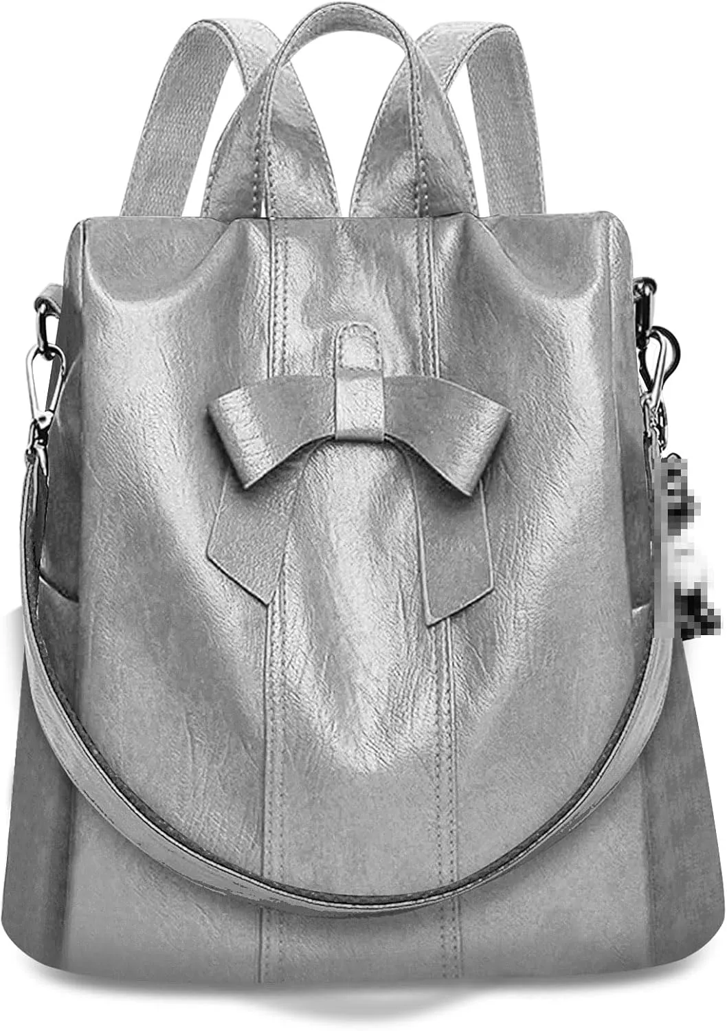 HUA ANGEL Women's Leather Backpack Purse Anti-Theft Daypacks for Travel College Office Shopping Carry on Bags Everyday Use