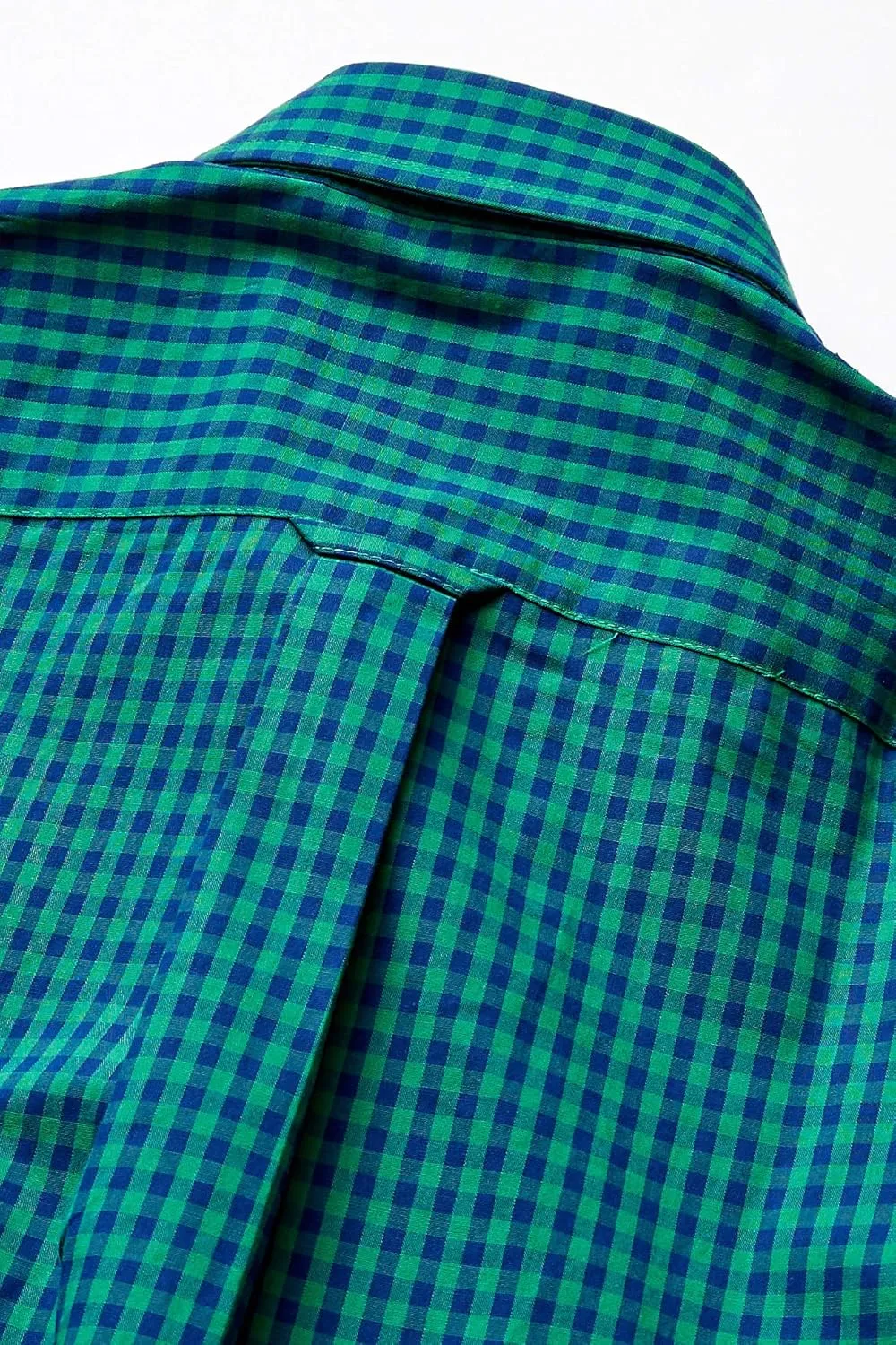 IZOD Men's Slim Fit Button Down Long Sleeve Stretch Performance Gingham Shirt
