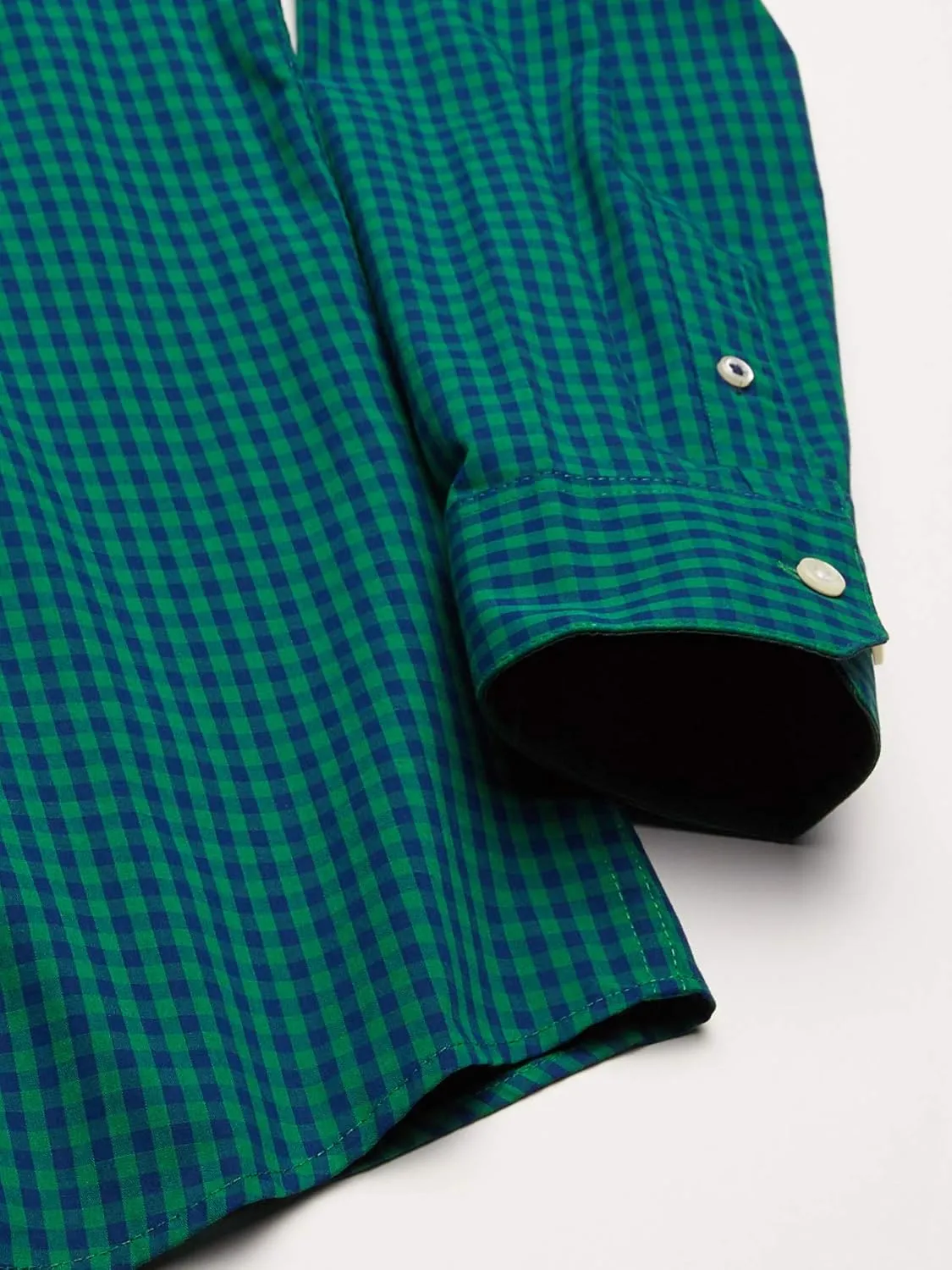 IZOD Men's Slim Fit Button Down Long Sleeve Stretch Performance Gingham Shirt