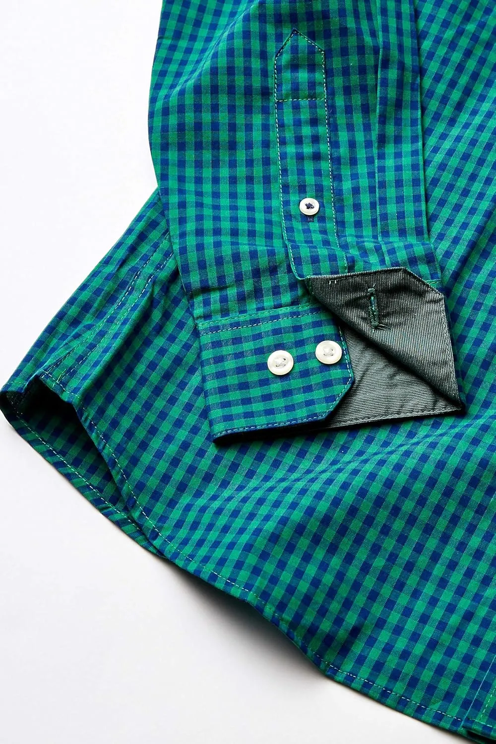 IZOD Men's Slim Fit Button Down Long Sleeve Stretch Performance Gingham Shirt