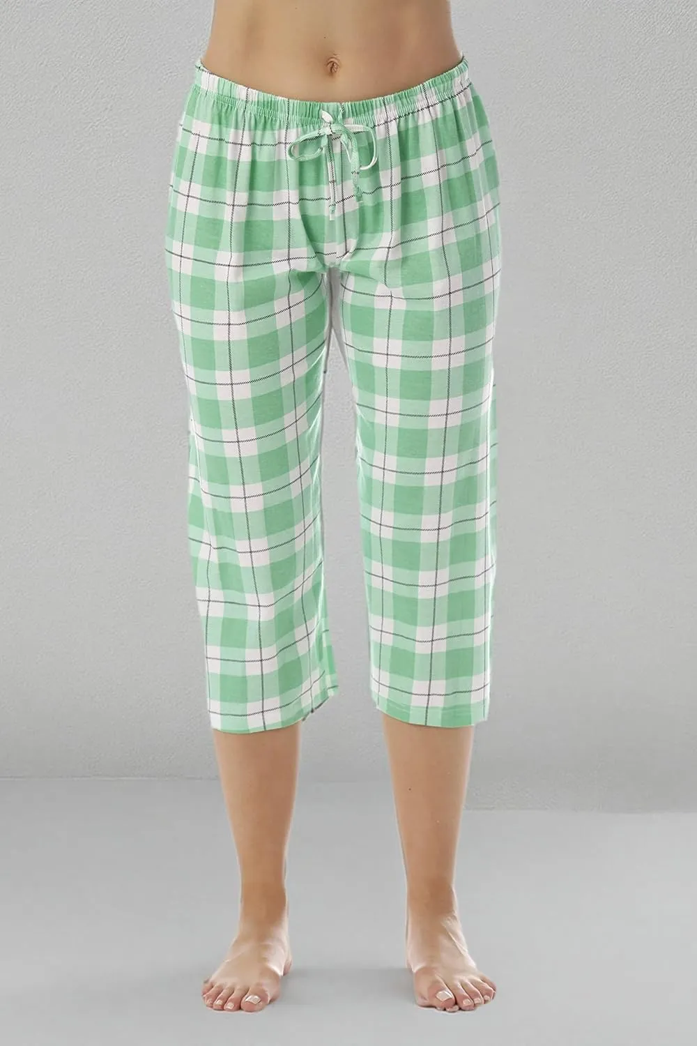 Just Love Womens Pajama Plaid Capri Pants Sleepwear