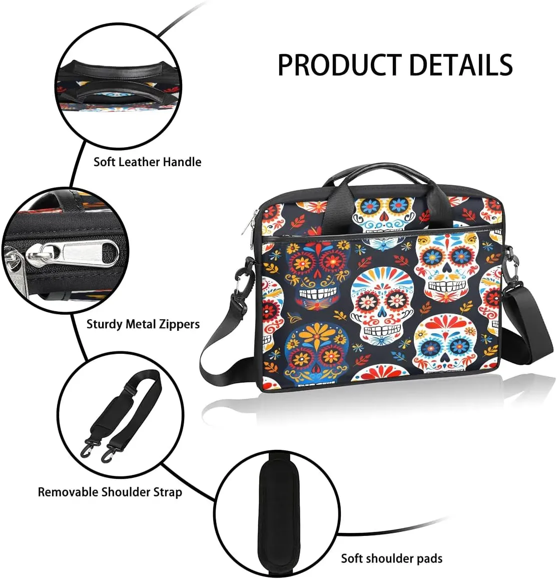Laptop Shoulder Bag for 13-15 Inch Waterproof Laptop Sleeve Case Bag Slim Computer Carry Case Computer Cases for Laptops