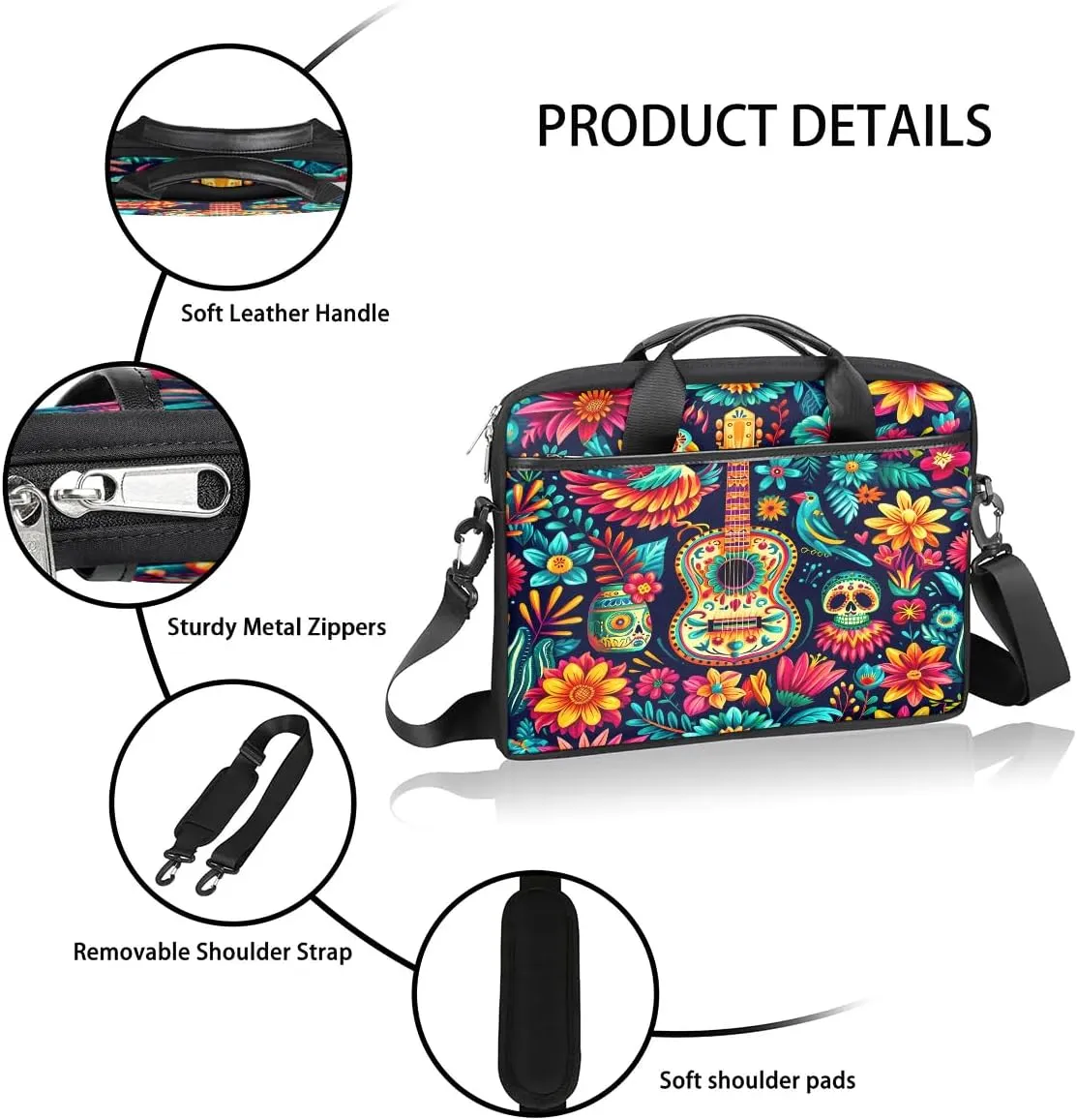Laptop Shoulder Bag for 13-15 Inch Waterproof Laptop Sleeve Case Bag Slim Computer Carry Case Computer Cases for Laptops