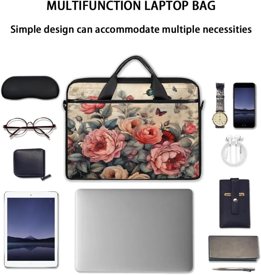 Laptop Shoulder Bag for 13-15 Inch Waterproof Laptop Sleeve Case Bag Slim Computer Carry Case Computer Cases for Laptops