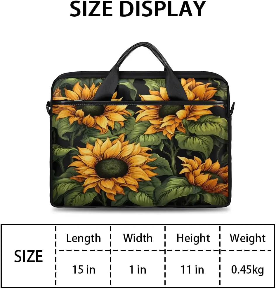 Laptop Shoulder Bag for 13-15 Inch Waterproof Laptop Sleeve Case Bag Slim Computer Carry Case Computer Cases for Laptops