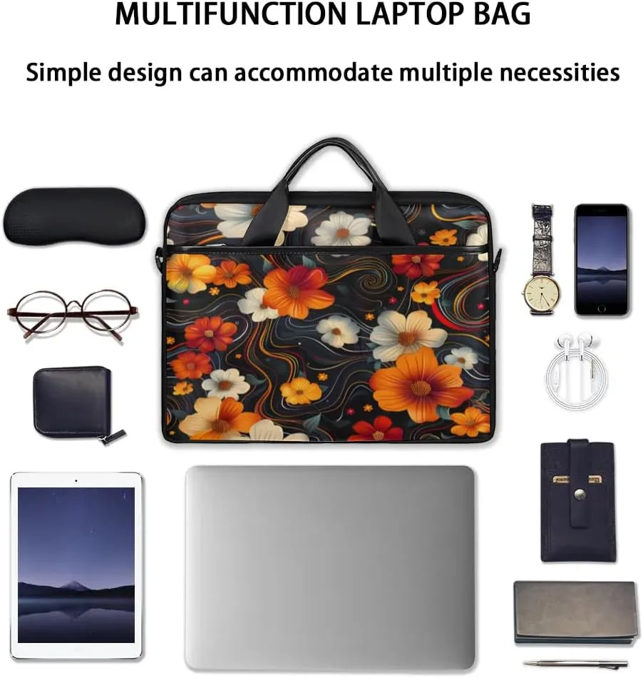 Laptop Shoulder Bag for 13-15 Inch Waterproof Laptop Sleeve Case Bag Slim Computer Carry Case Computer Cases for Laptops