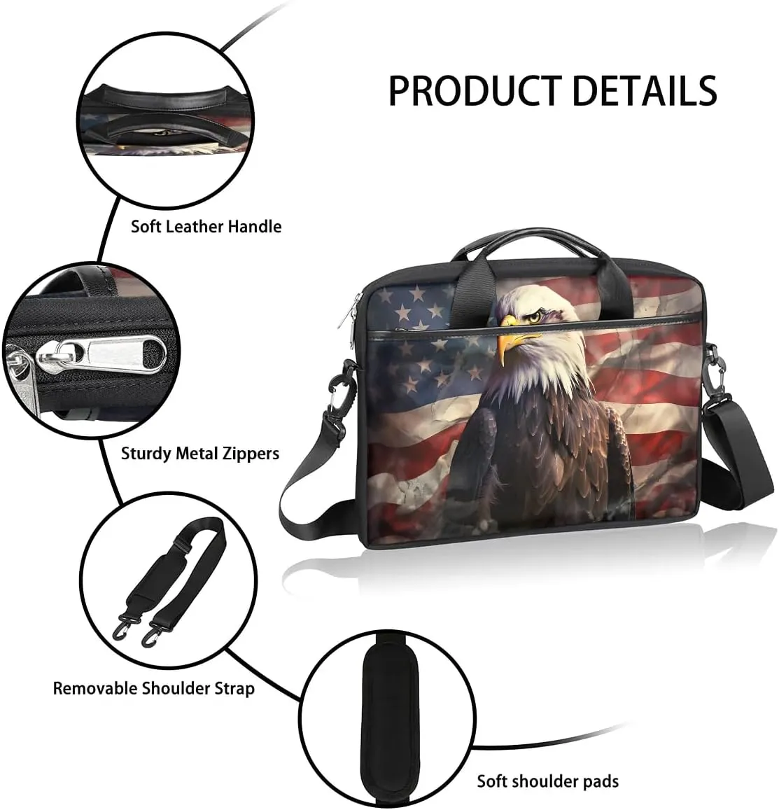 Laptop Shoulder Bag for 13-15 Inch Waterproof Laptop Sleeve Case Bag Slim Computer Carry Case Computer Cases for Laptops