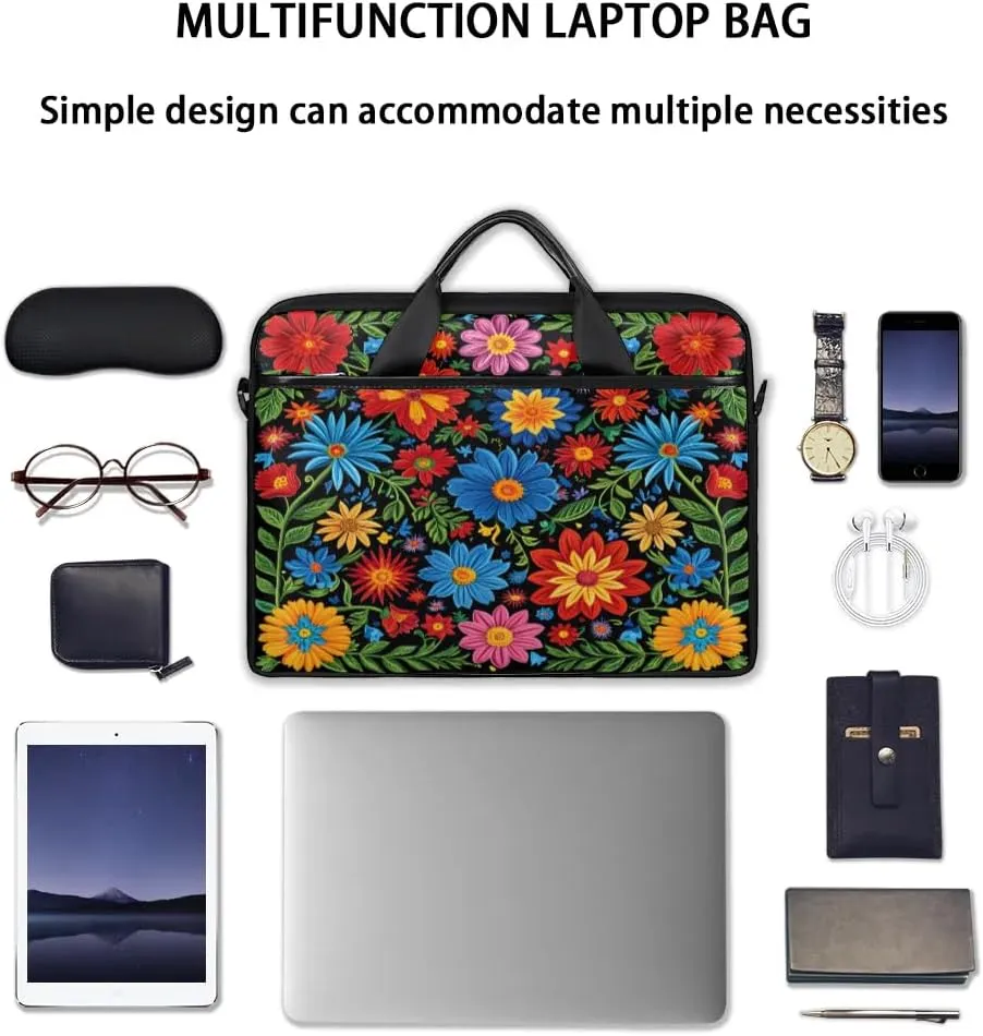 Laptop Shoulder Bag for 13-15 Inch Waterproof Laptop Sleeve Case Bag Slim Computer Carry Case Computer Cases for Laptops