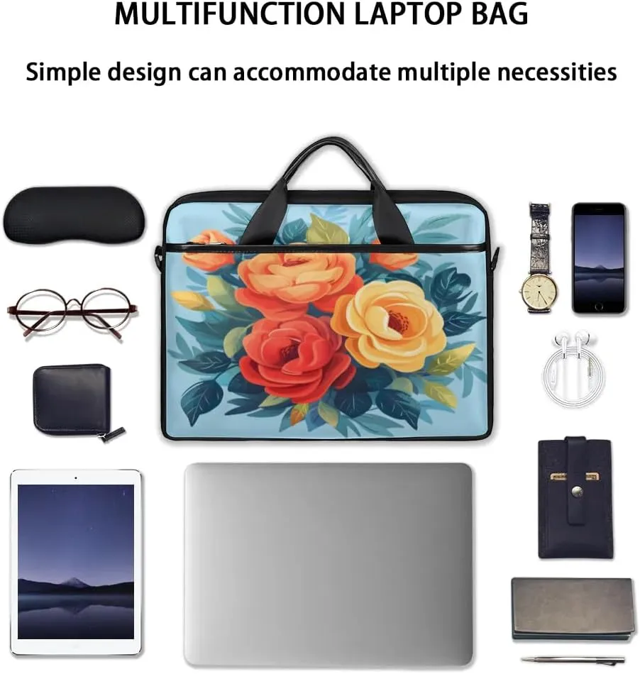 Laptop Shoulder Bag for 13-15 Inch Waterproof Laptop Sleeve Case Bag Slim Computer Carry Case Computer Cases for Laptops