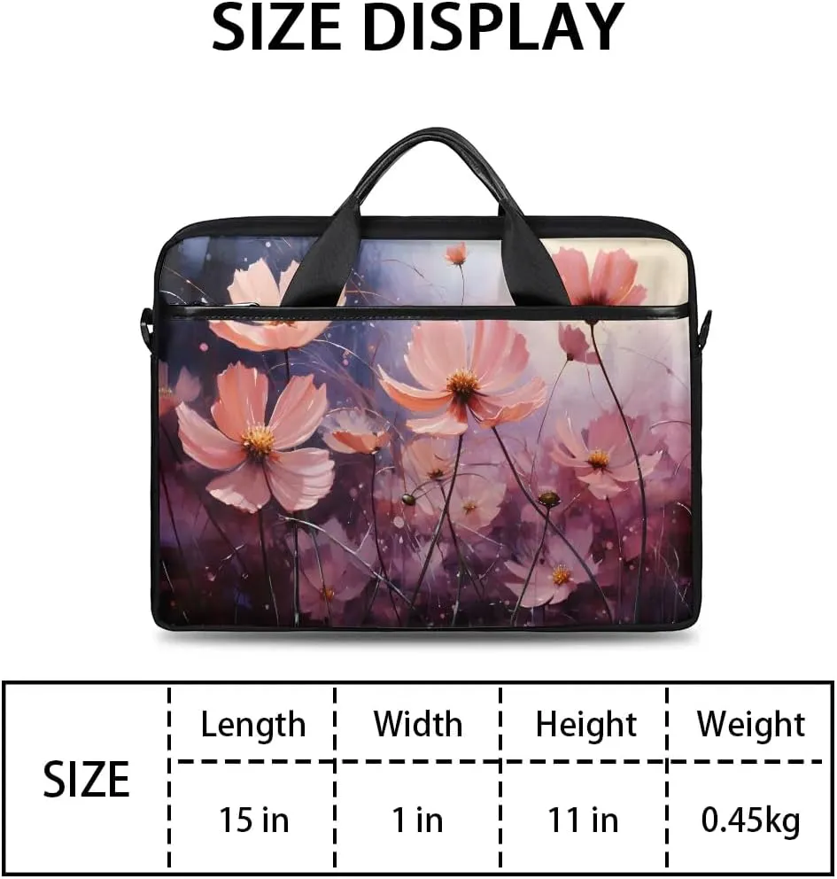 Laptop Shoulder Bag for 13-15 Inch Waterproof Laptop Sleeve Case Bag Slim Computer Carry Case Computer Cases for Laptops