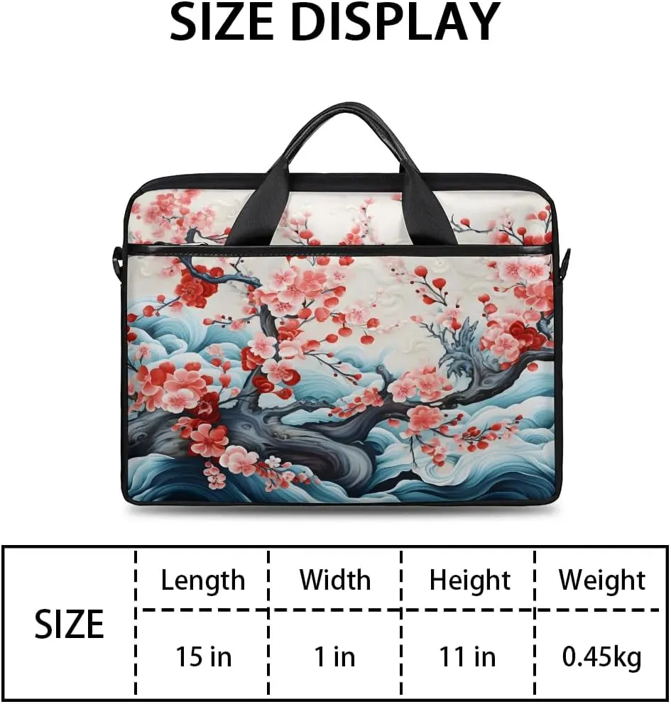 Laptop Shoulder Bag for 13-15 Inch Waterproof Laptop Sleeve Case Bag Slim Computer Carry Case Computer Cases for Laptops