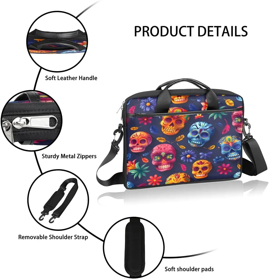 Laptop Shoulder Bag for 13-15 Inch Waterproof Laptop Sleeve Case Bag Slim Computer Carry Case Computer Cases for Laptops