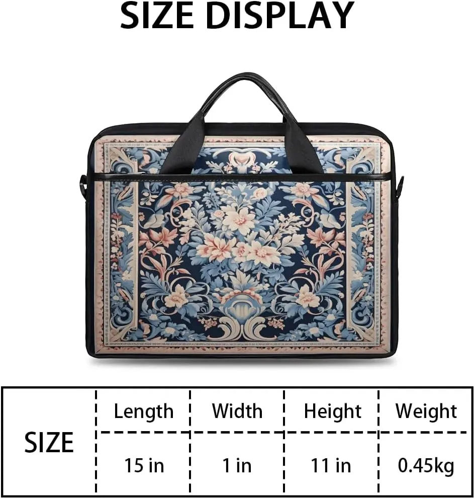 Laptop Shoulder Bag for 13-15 Inch Waterproof Laptop Sleeve Case Bag Slim Computer Carry Case Computer Cases for Laptops