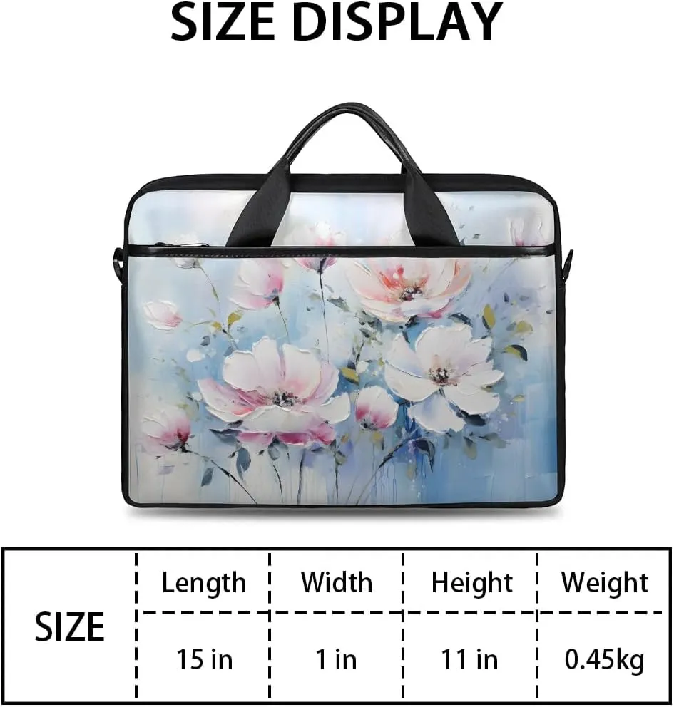 Laptop Shoulder Bag for 13-15 Inch Waterproof Laptop Sleeve Case Bag Slim Computer Carry Case Computer Cases for Laptops