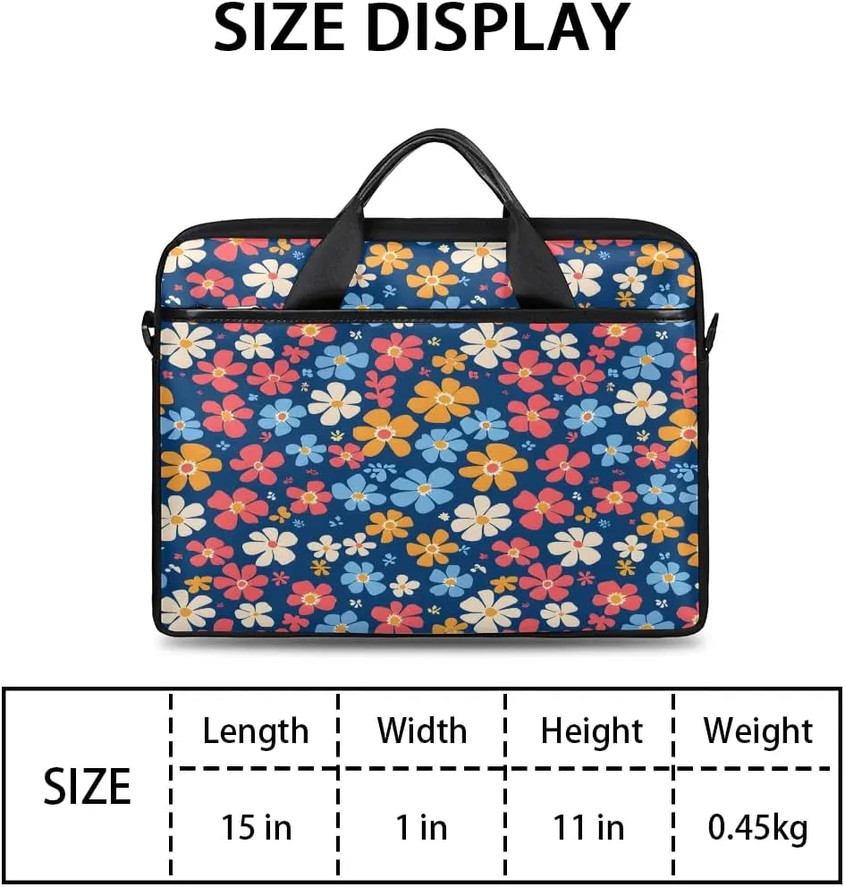Laptop Shoulder Bag for 13-15 Inch Waterproof Laptop Sleeve Case Bag Slim Computer Carry Case Computer Cases for Laptops