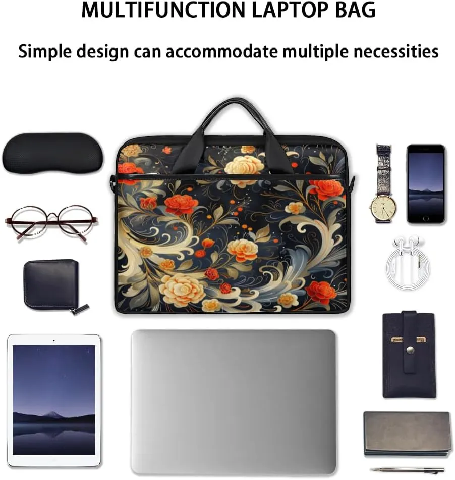 Laptop Shoulder Bag for 13-15 Inch Waterproof Laptop Sleeve Case Bag Slim Computer Carry Case Computer Cases for Laptops