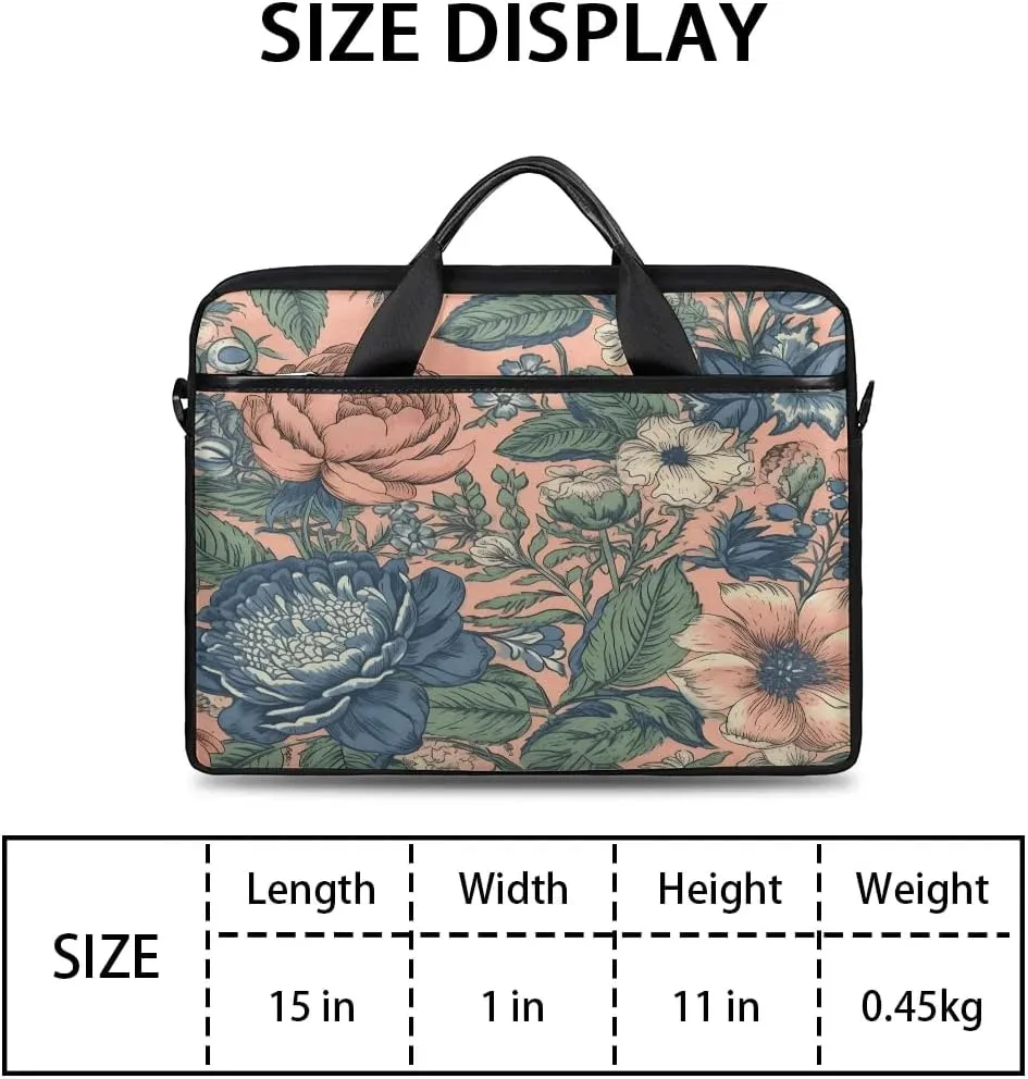 Laptop Shoulder Bag for 13-15 Inch Waterproof Laptop Sleeve Case Bag Slim Computer Carry Case Computer Cases for Laptops