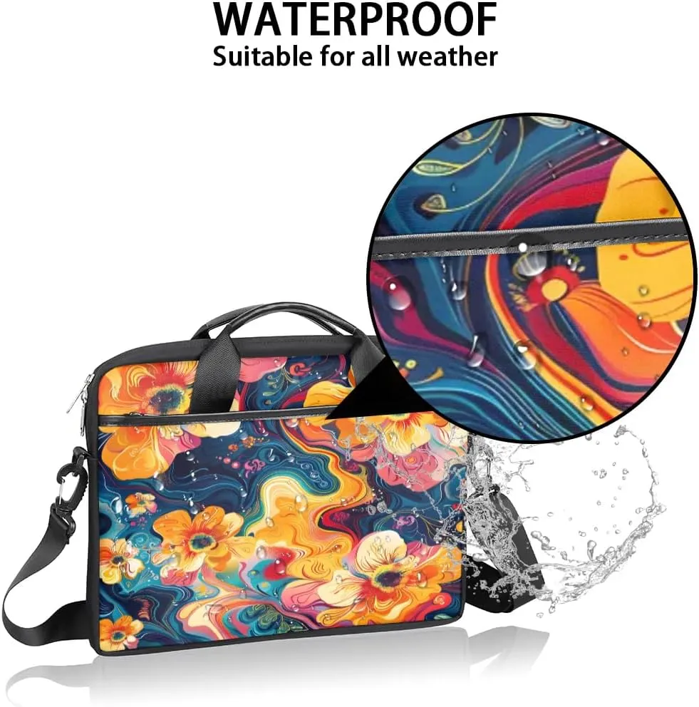 Laptop Shoulder Bag for 13-15 Inch Waterproof Laptop Sleeve Case Bag Slim Computer Carry Case Computer Cases for Laptops