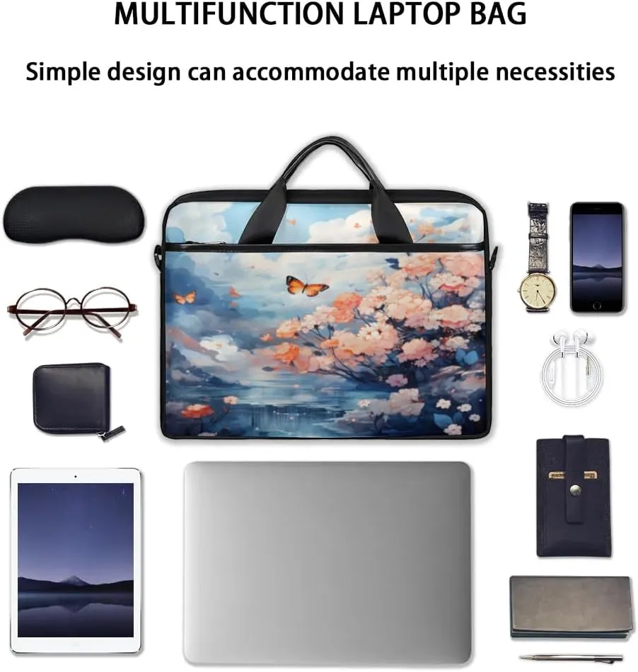 Laptop Shoulder Bag for 13-15 Inch Waterproof Laptop Sleeve Case Bag Slim Computer Carry Case Computer Cases for Laptops