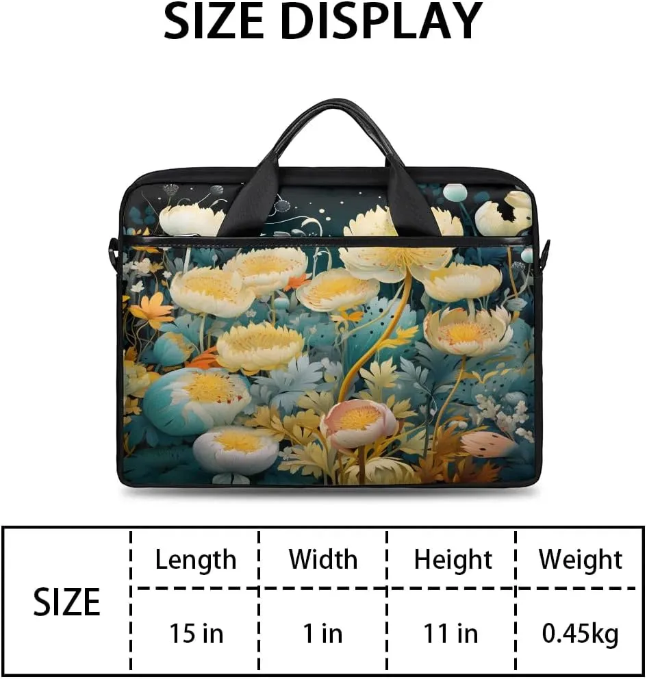 Laptop Shoulder Bag for 13-15 Inch Waterproof Laptop Sleeve Case Bag Slim Computer Carry Case Computer Cases for Laptops