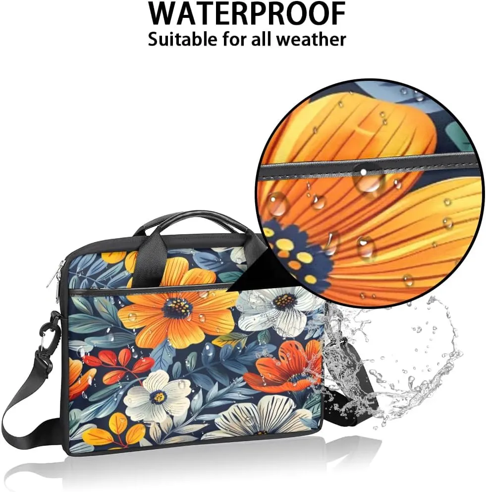 Laptop Shoulder Bag for 13-15 Inch Waterproof Laptop Sleeve Case Bag Slim Computer Carry Case Computer Cases for Laptops