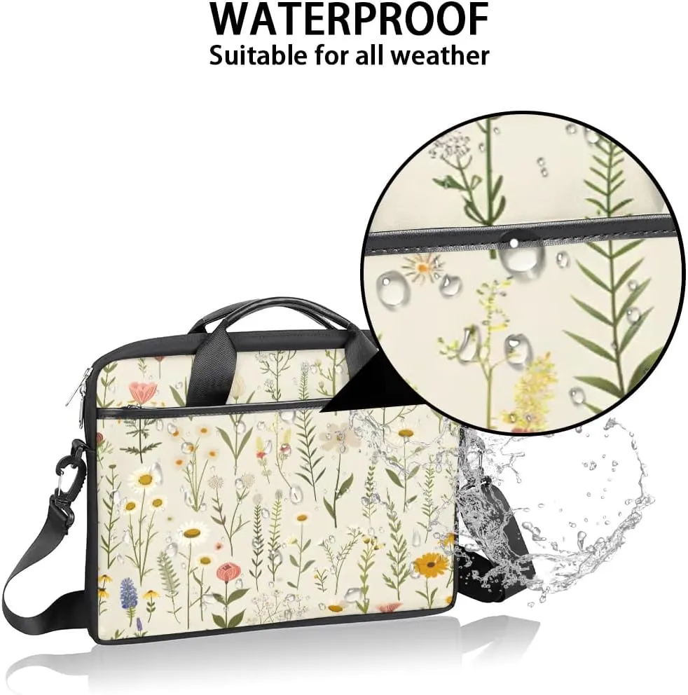 Laptop Shoulder Bag for 13-15 Inch Waterproof Laptop Sleeve Case Bag Slim Computer Carry Case Computer Cases for Laptops