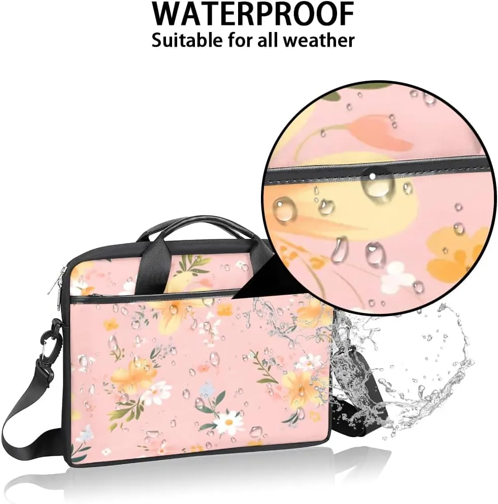 Laptop Shoulder Bag for 13-15 Inch Waterproof Laptop Sleeve Case Bag Slim Computer Carry Case Computer Cases for Laptops
