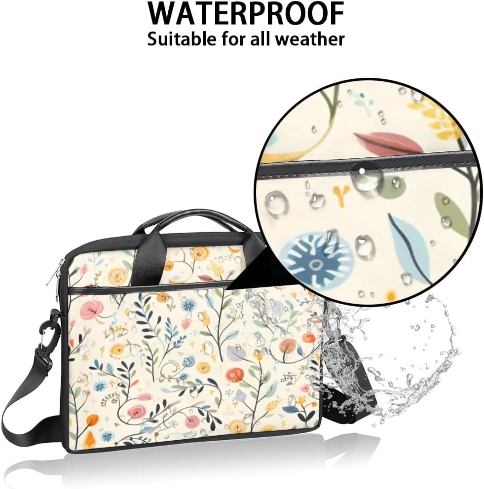 Laptop Shoulder Bag for 13-15 Inch Waterproof Laptop Sleeve Case Bag Slim Computer Carry Case Computer Cases for Laptops