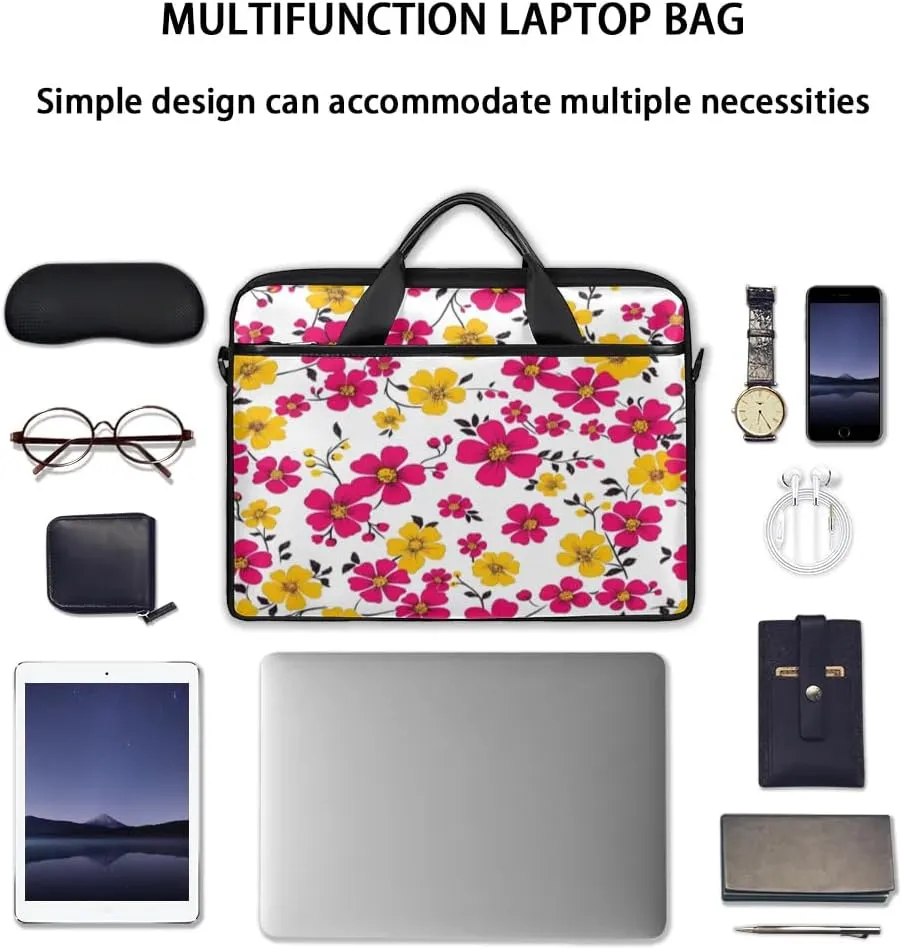 Laptop Shoulder Bag for 13-15 Inch Waterproof Laptop Sleeve Case Bag Slim Computer Carry Case Computer Cases for Laptops
