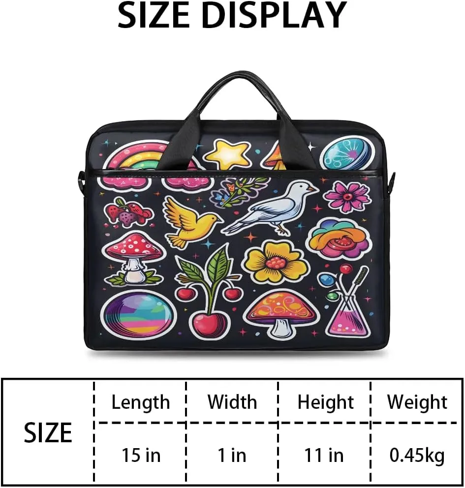 Laptop Shoulder Bag for 13-15 Inch Waterproof Laptop Sleeve Case Bag Slim Computer Carry Case Computer Cases for Laptops