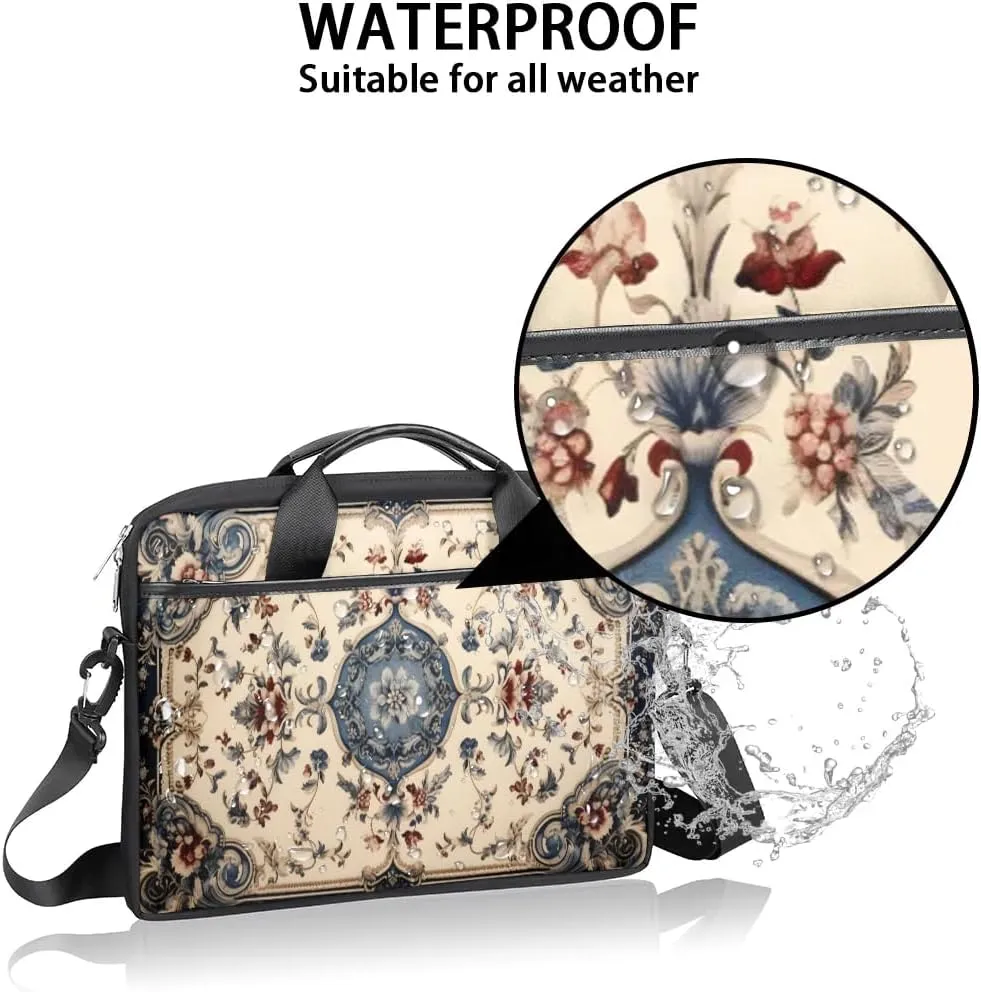 Laptop Shoulder Bag for 13-15 Inch Waterproof Laptop Sleeve Case Bag Slim Computer Carry Case Computer Cases for Laptops