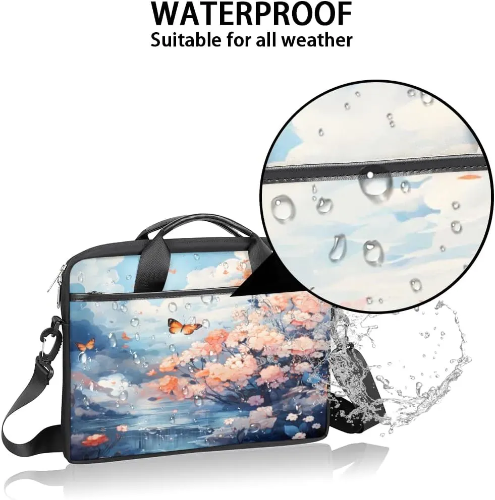 Laptop Shoulder Bag for 13-15 Inch Waterproof Laptop Sleeve Case Bag Slim Computer Carry Case Computer Cases for Laptops