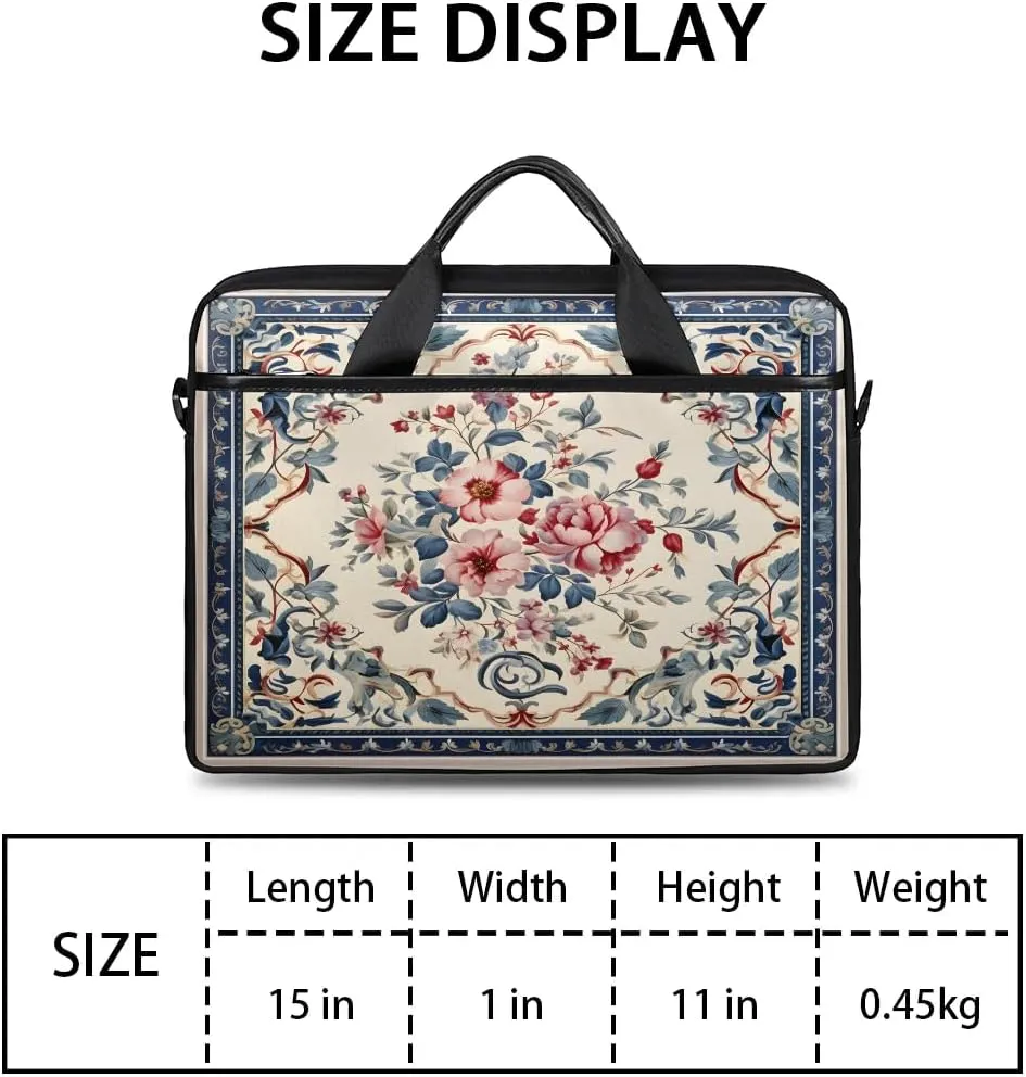Laptop Shoulder Bag for 13-15 Inch Waterproof Laptop Sleeve Case Bag Slim Computer Carry Case Computer Cases for Laptops