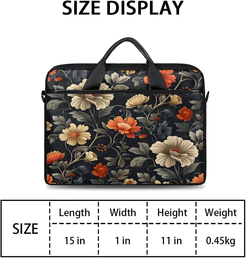 Laptop Shoulder Bag for 13-15 Inch Waterproof Laptop Sleeve Case Bag Slim Computer Carry Case Computer Cases for Laptops