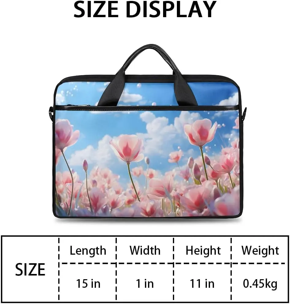 Laptop Shoulder Bag for 13-15 Inch Waterproof Laptop Sleeve Case Bag Slim Computer Carry Case Computer Cases for Laptops