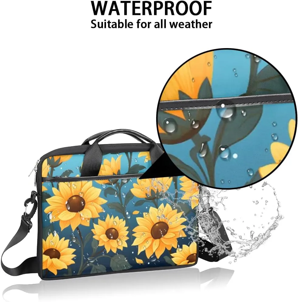Laptop Shoulder Bag for 13-15 Inch Waterproof Laptop Sleeve Case Bag Slim Computer Carry Case Computer Cases for Laptops