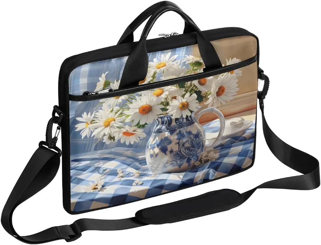 Laptop Shoulder Bag for 13-15 Inch Waterproof Laptop Sleeve Case Bag Slim Computer Carry Case Computer Cases for Laptops