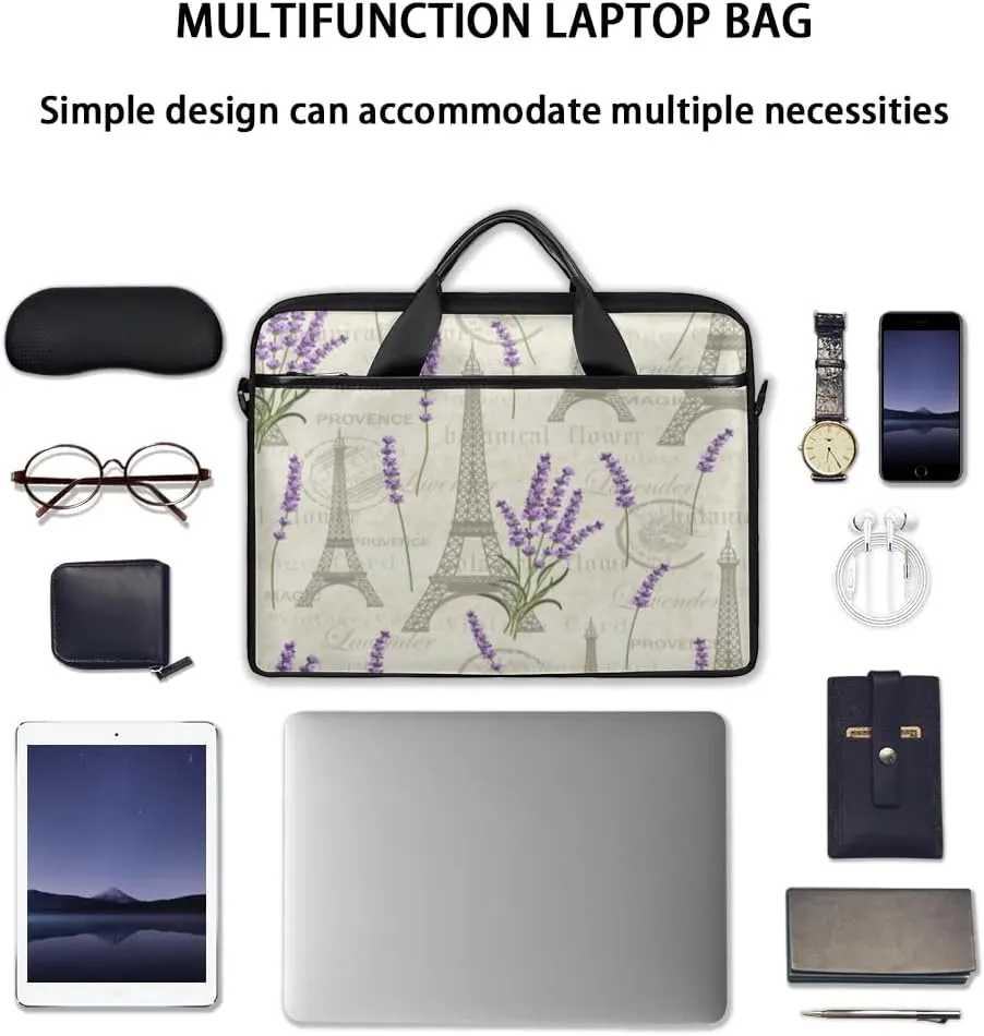 Laptop Shoulder Bag for 13-15 Inch Waterproof Laptop Sleeve Case Bag Slim Computer Carry Case Computer Cases for Laptops
