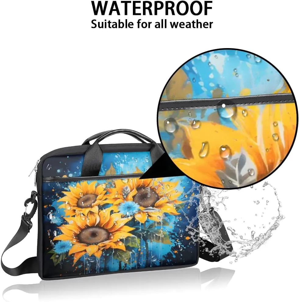 Laptop Shoulder Bag for 13-15 Inch Waterproof Laptop Sleeve Case Bag Slim Computer Carry Case Computer Cases for Laptops