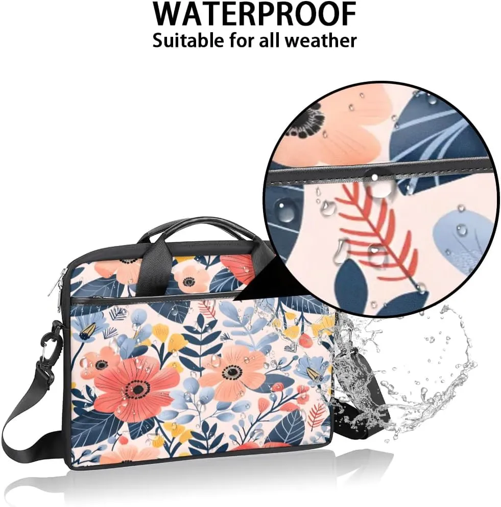 Laptop Shoulder Bag for 13-15 Inch Waterproof Laptop Sleeve Case Bag Slim Computer Carry Case Computer Cases for Laptops