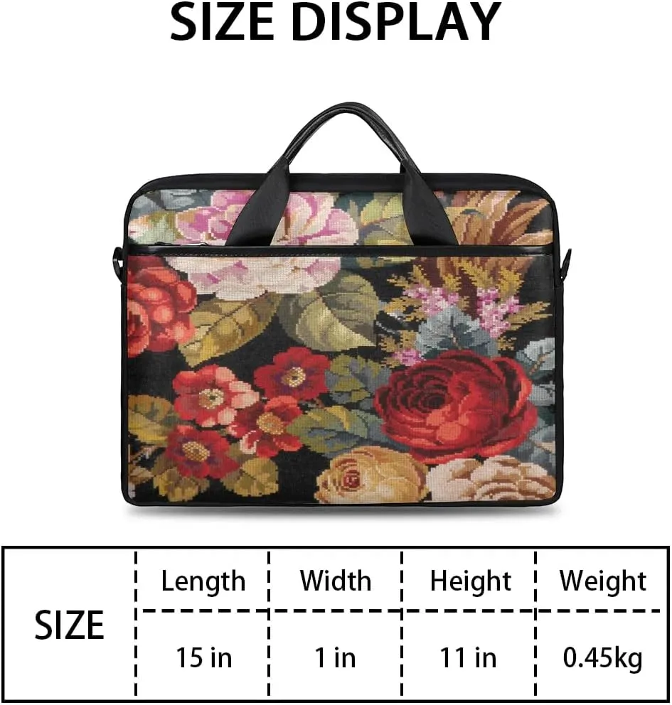 Laptop Shoulder Bag for 13-15 Inch Waterproof Laptop Sleeve Case Bag Slim Computer Carry Case Computer Cases for Laptops