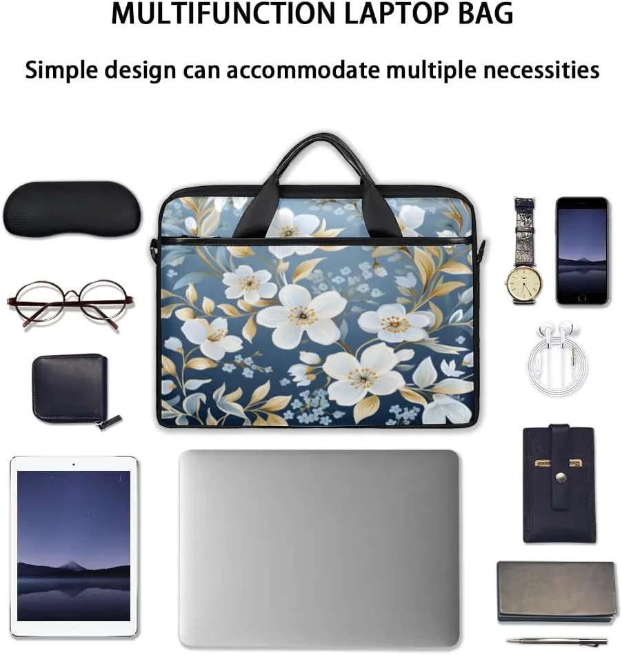 Laptop Shoulder Bag for 13-15 Inch Waterproof Laptop Sleeve Case Bag Slim Computer Carry Case Computer Cases for Laptops