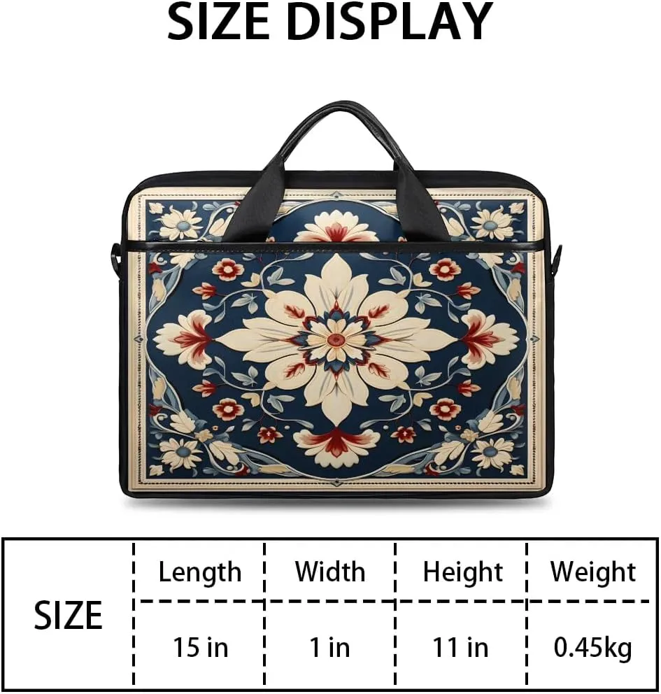 Laptop Shoulder Bag for 13-15 Inch Waterproof Laptop Sleeve Case Bag Slim Computer Carry Case Computer Cases for Laptops