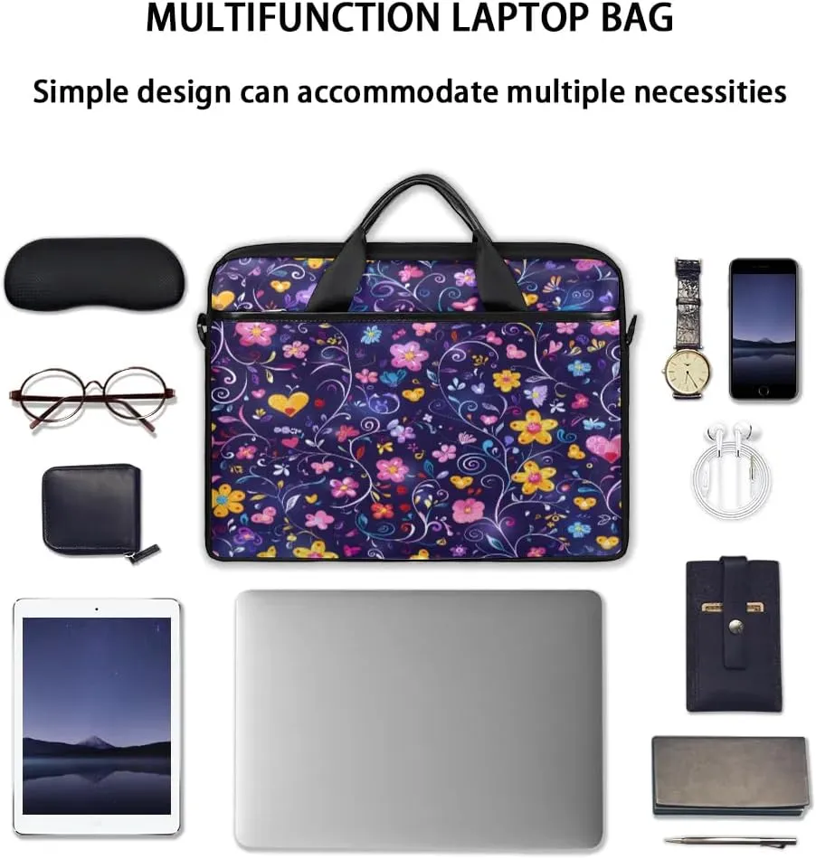 Laptop Shoulder Bag for 13-15 Inch Waterproof Laptop Sleeve Case Bag Slim Computer Carry Case Computer Cases for Laptops