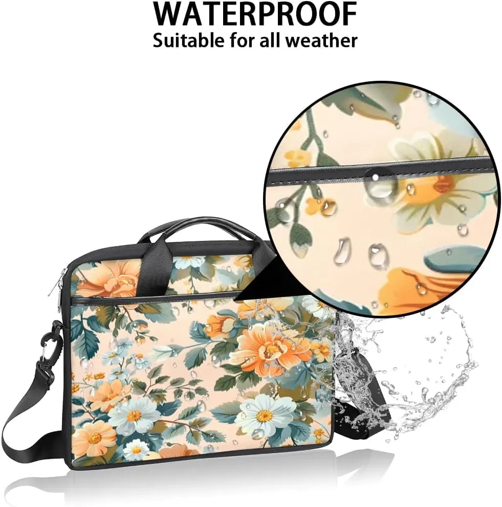 Laptop Shoulder Bag for 13-15 Inch Waterproof Laptop Sleeve Case Bag Slim Computer Carry Case Computer Cases for Laptops