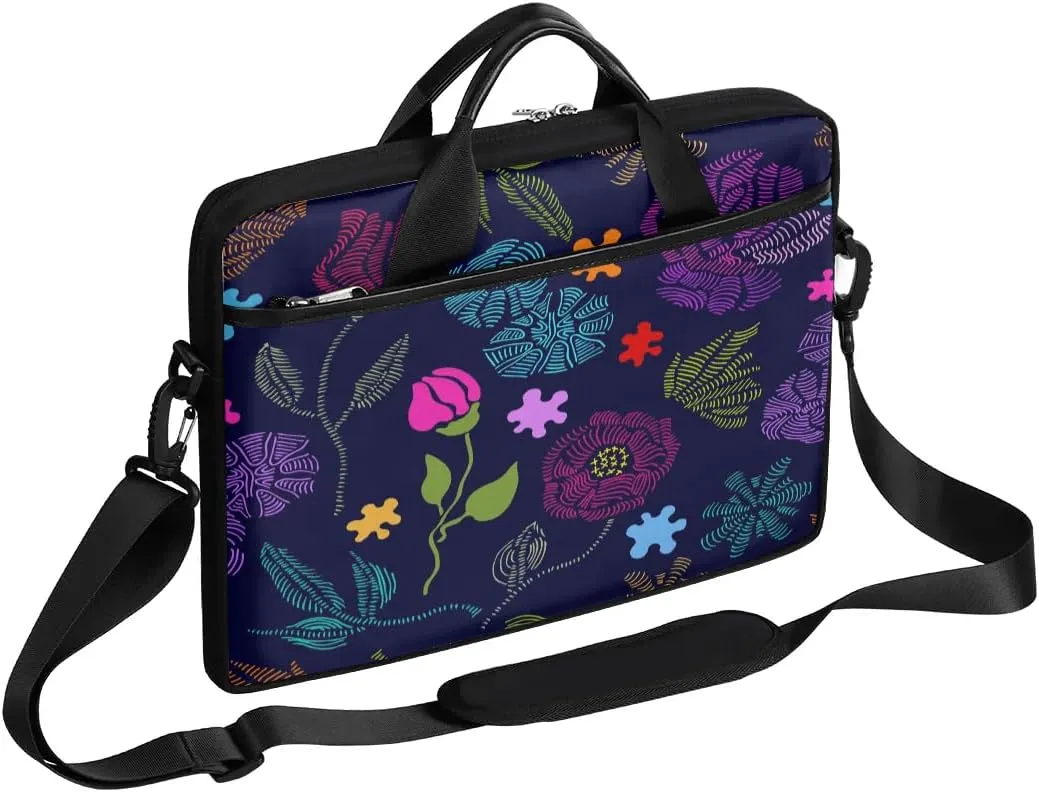 Laptop Shoulder Bag for 13-15 Inch Waterproof Laptop Sleeve Case Bag Slim Computer Carry Case Computer Cases for Laptops
