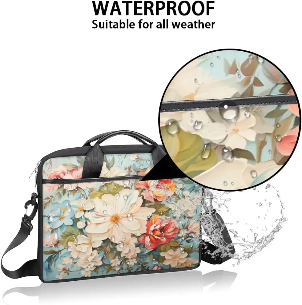 Laptop Shoulder Bag for 13-15 Inch Waterproof Laptop Sleeve Case Bag Slim Computer Carry Case Computer Cases for Laptops