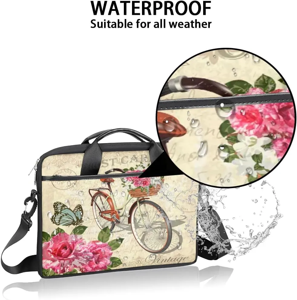 Laptop Shoulder Bag for 13-15 Inch Waterproof Laptop Sleeve Case Bag Slim Computer Carry Case Computer Cases for Laptops